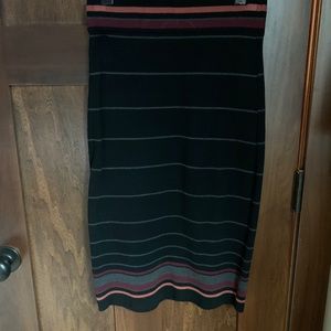 Long, stretchy, skirt.